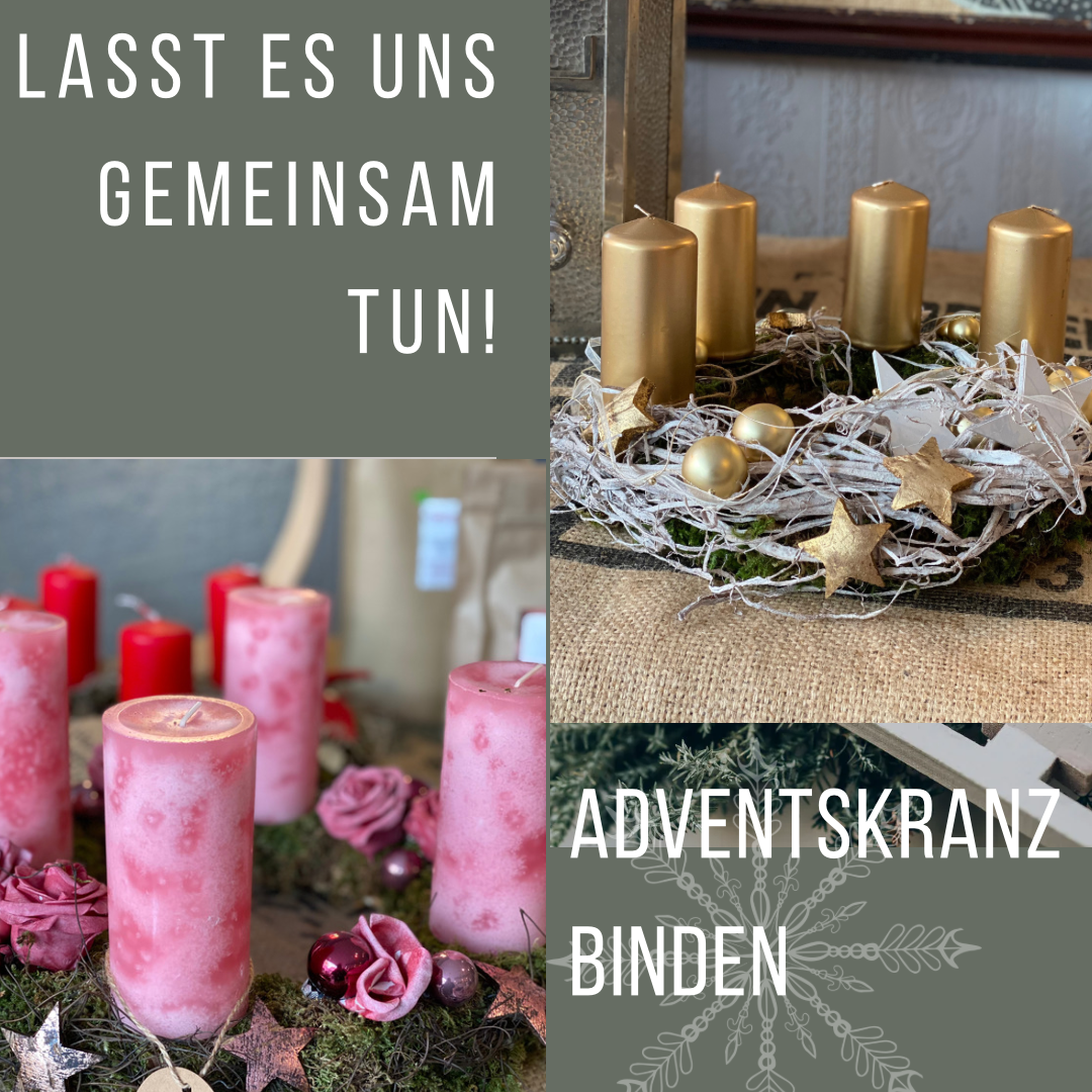 Adventskranzbinden